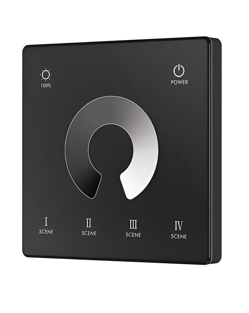 TW1 Wall Mounted Touch Panel Dimmer - لون أسود