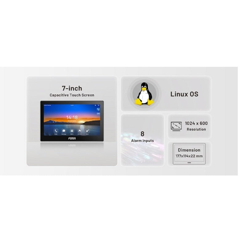Fanvil i504 SIP Indoor Monitor 7 inches i504