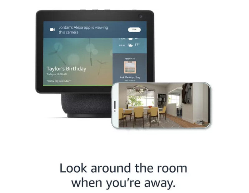 Echo Show 10 (3rd Gen) | HD smart display with motion and Alexa | Glacier White