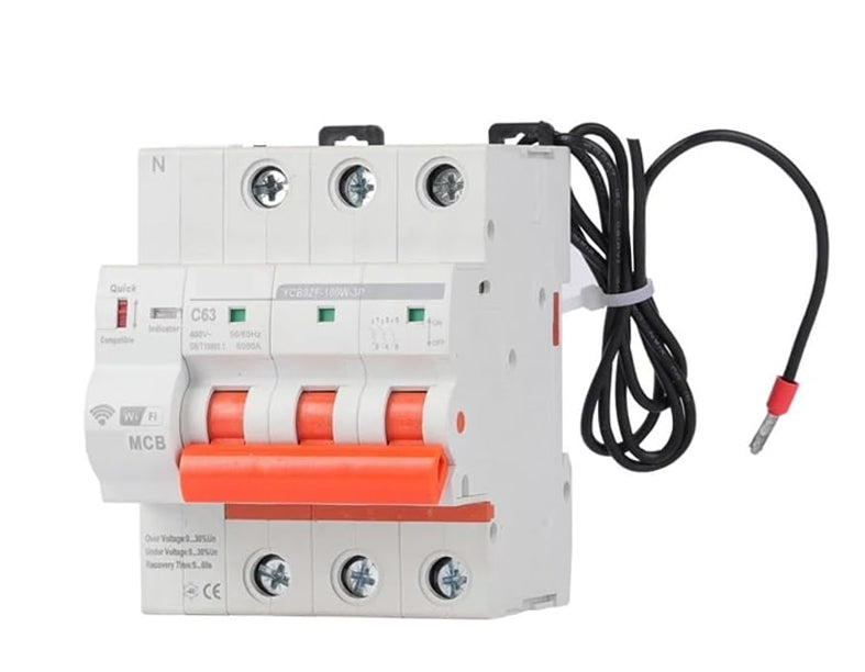 WIFI Metering Circuit 3P 40A Breaker Switch Leakage Protection