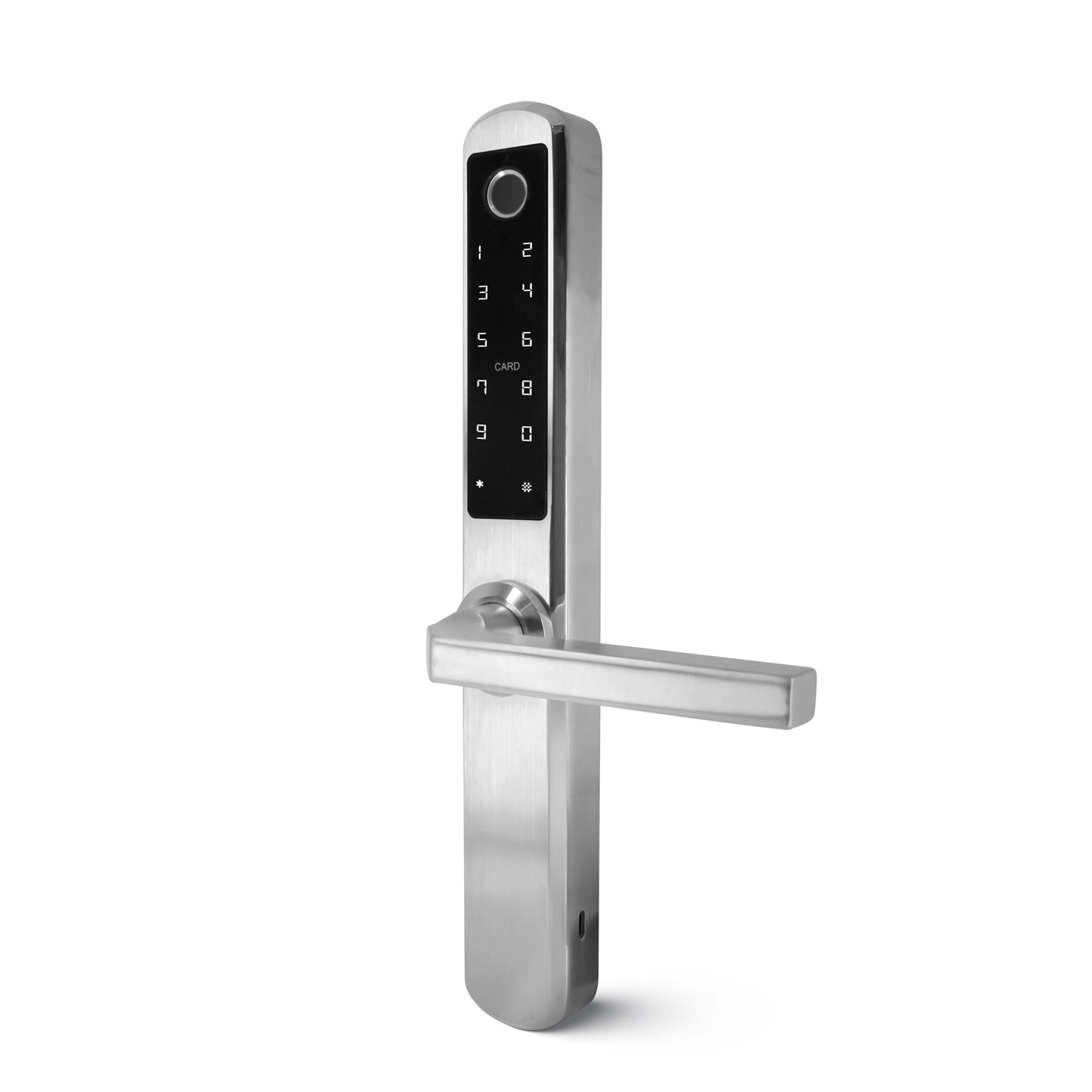 Smart Lock Aluminum Door double side fingerprint - Silver -S10-E