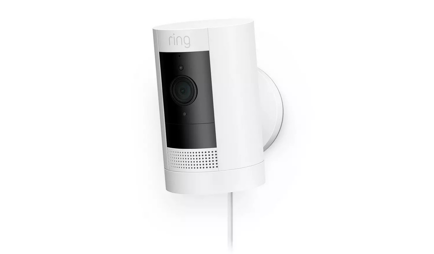 Ring Stick Up Plug-in Cam (Indoor/Outdoor) - White