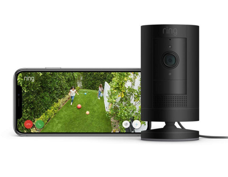 Ring Indoor Cam, Stick Up Cam Plug-In - Black
