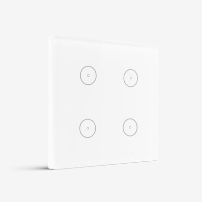 Smart Switch Light 4 Gang Small WIFi - White
