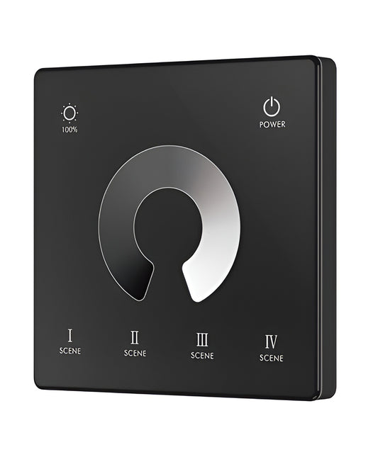 TW1 Wall Mounted Touch Panel Dimmer - لون أسود