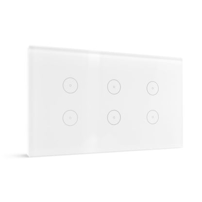 Smart Light Switch 6 Gang WiFi - White