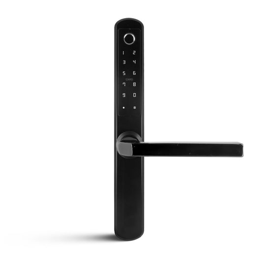Smart Lock Aluminum Door double side fingerprint - Black -S10-E