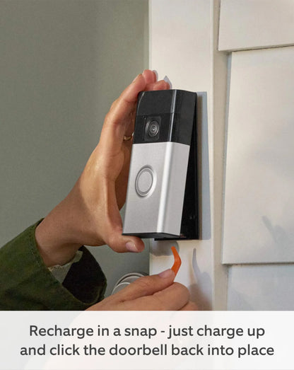 Ring 8VR1SZ-SME0 2nd Generation Satin Nickel Video Doorbell