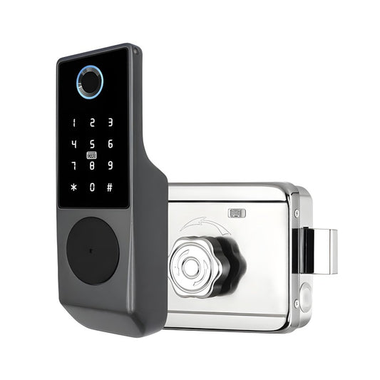 Smart Door Lock for Exterior Fence TTLock Silver-ED2-2