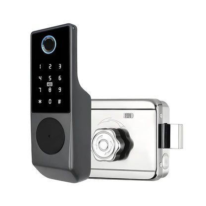 Smart Door Lock for Exterior Fence TTLock Silver-ED2-2