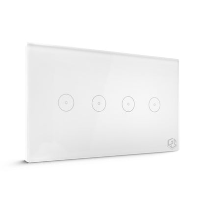 Smart Light Switch 4 Gang WiFi - White