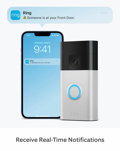 Ring 8VR1SZ-SME0 2nd Generation Satin Nickel Video Doorbell