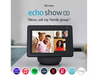 Echo Show 10 (3rd Gen) HD smart display - Charcoal
