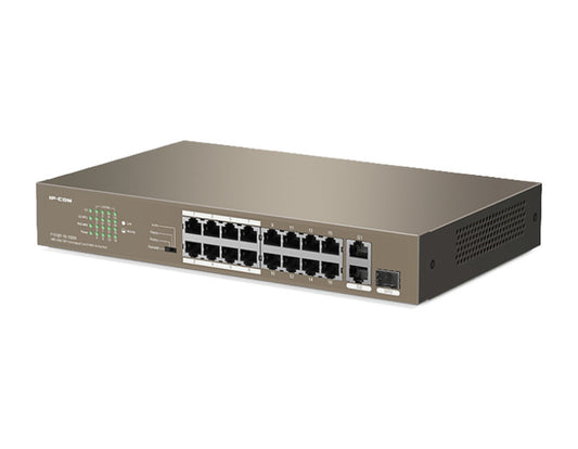 F1118P-16-150W 16FE+2GE1SFP Unmanaged Switch With 16-Port PoE
