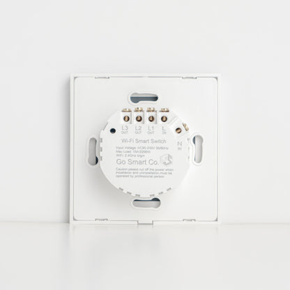 Smart Light Switch 3 Gang WiFi - White