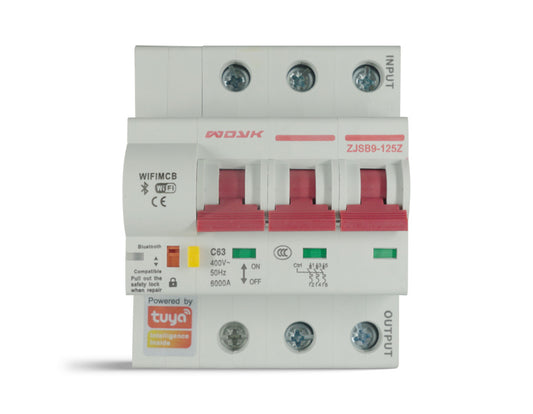 WIFI Metering Circuit Breaker Switch Leakage Protection Power Energy 3P 63A