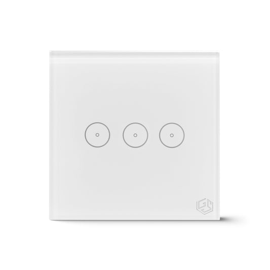 Smart Light Switch 3 Gang WiFi - White