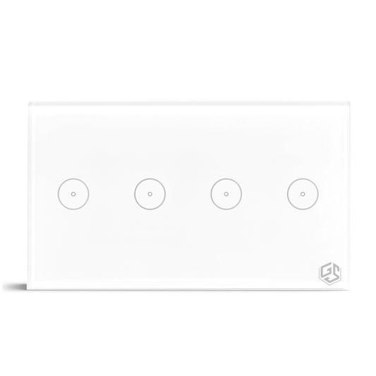 Smart Light Switch 4 Gang WiFi - White