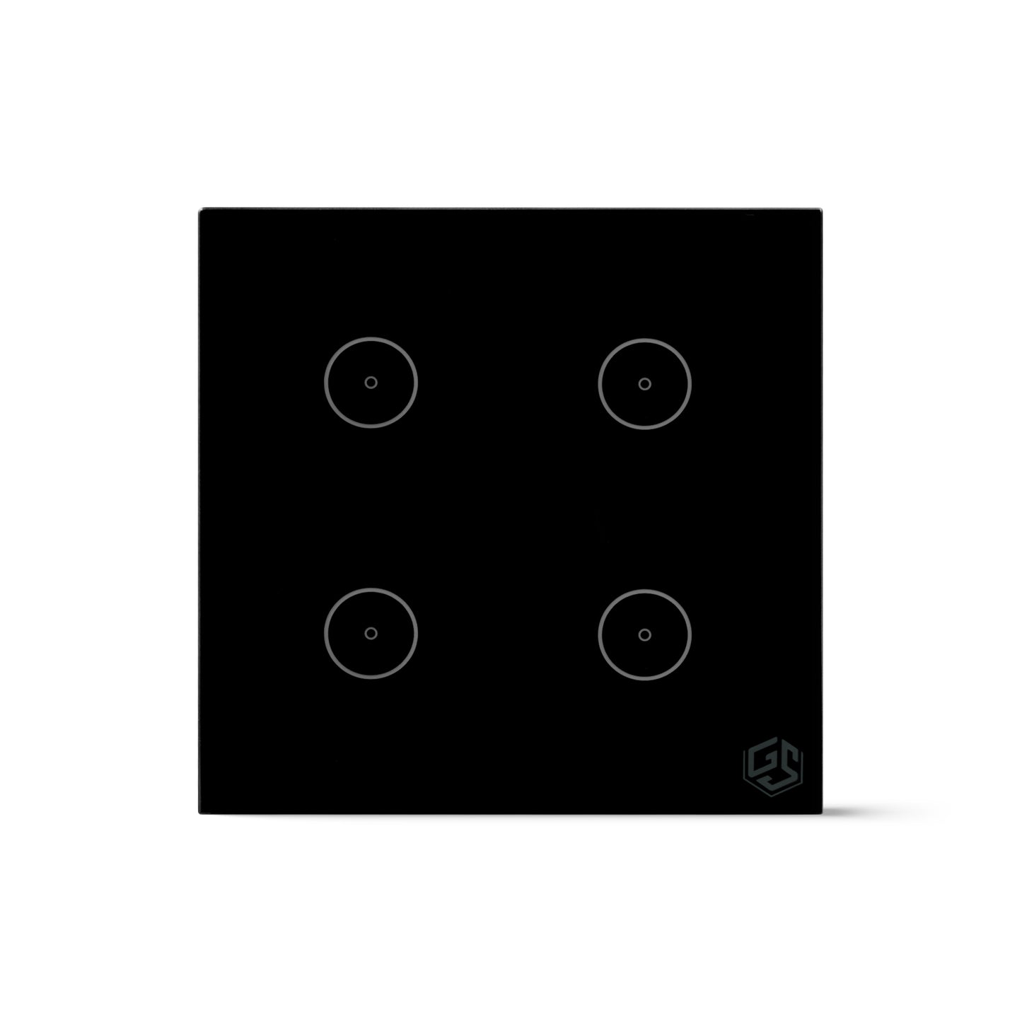 Smart Switch Light 4 Gang Small WIFi -Black
