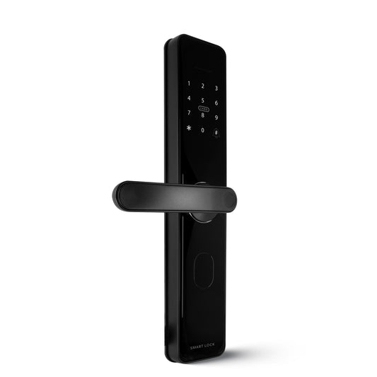 Smart Big Door Lock Wooden TTLock - black L-X3-TT-B