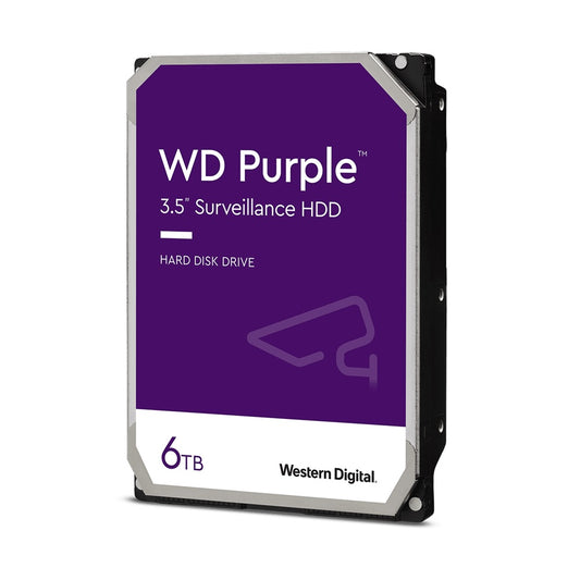 WD 6TB Purple Surveillance 3.5 SATA HDD, 5400rpm