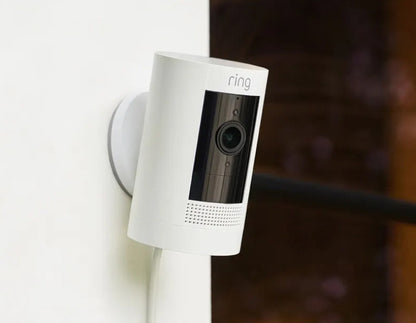 Ring Indoor Cam, Stick Up Cam Plug-In - White