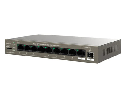 F1109P-8-102W 9-Port Fast Unmanaged Switch With 8-Port PoE