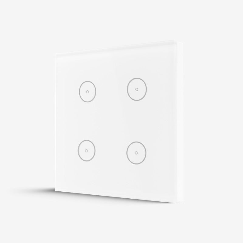 Smart Switch Light 4 Gang Small WIFi - White