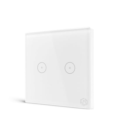 Smart Light Switch 2 Gang WiFi - White
