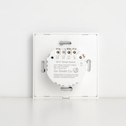 Smart Light Switch 2 Gang WiFi - White