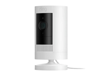 Ring Indoor Cam, Stick Up Cam Plug-In - White