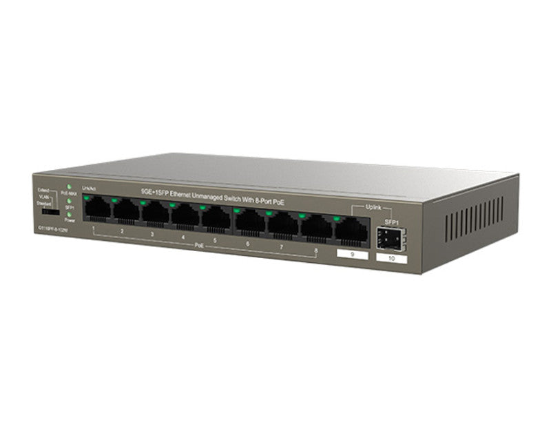 8-Port Gigabit PoE Switch – 102W Total Power (G1110PF-8-102W V1.0)