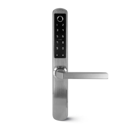 Smart Lock Aluminum Door double side fingerprint - Silver -S10-E