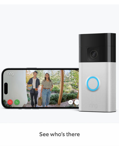 Ring 8VR1SZ-SME0 2nd Generation Satin Nickel Video Doorbell