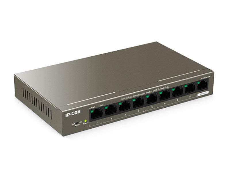 F1109P-8-102W 9-Port Fast Unmanaged Switch With 8-Port PoE